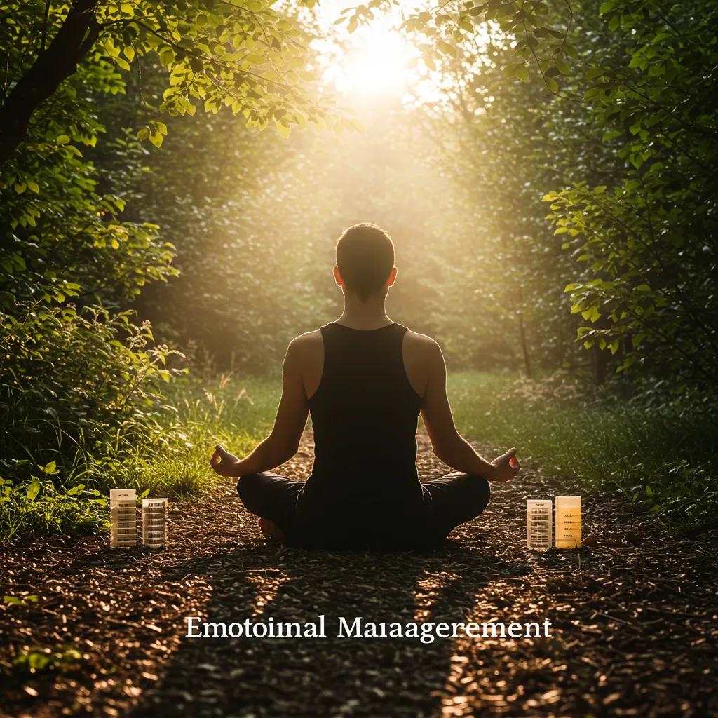 Persona meditando en la naturaleza, representando la importancia de la gestión emocional en las decisiones de inversión