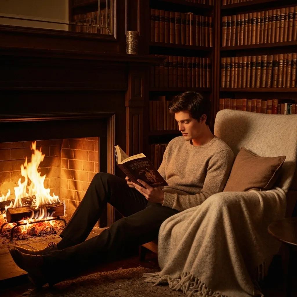 Person analyzing investment options at a cozy desk with a laptop and coffee